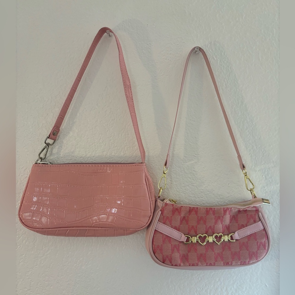 2 Pink shoulder bags